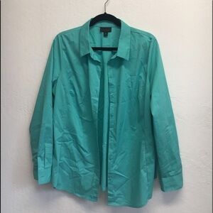 Worthington Blue Button up Long sleeve shirt